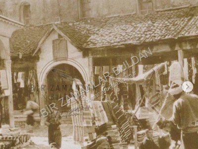 Buldan dokuma pazarı. 1930'lu yıllar.